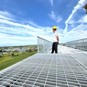 未标题-54-1440 Hot-Dip Galvanized Platform Steel Grating | Industrial Access/Maintenance Platform | Load Selection | Custom